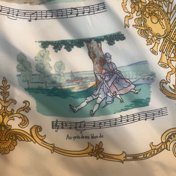 Hermes pocket scarf/ neck scarf small - Picture 4 of 7